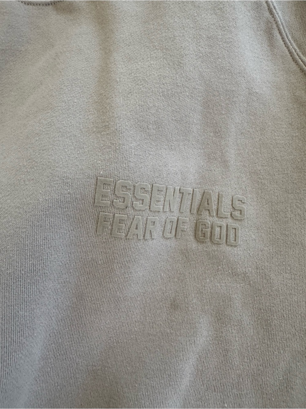 Fear of God Essentials Crewneck Sweatshirt - Taupe/Tan - Size XXL - Authentic - Picture 2 of 7
